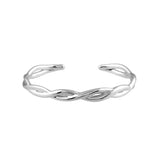 Bloom Cuff Bracelet, Silver