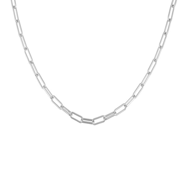 Chain Layering Necklace in Silver
