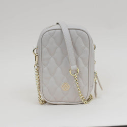 Grace Quilted Crossbody, Cream