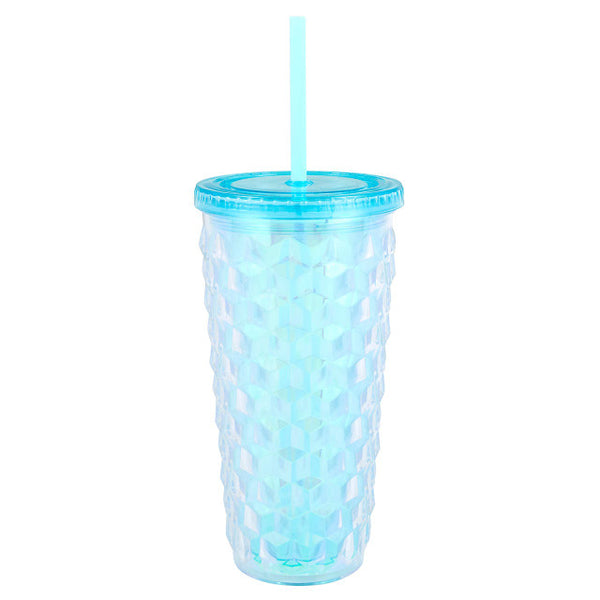 Faceted Tumbler, Blue