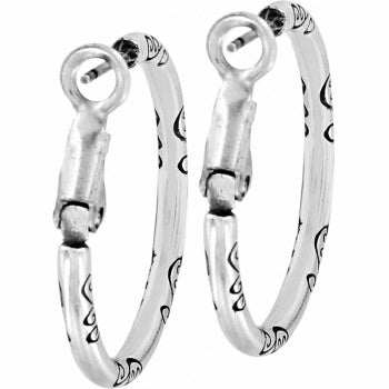 Small Hoop Charm Earrings