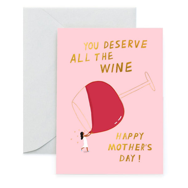 All the Vino - Mother's Day Card