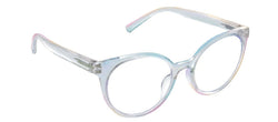 Moonstone, Clear Iridescent (Blue Light)