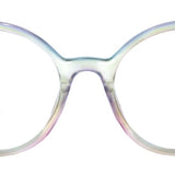 Moonstone, Clear Iridescent (Blue Light)