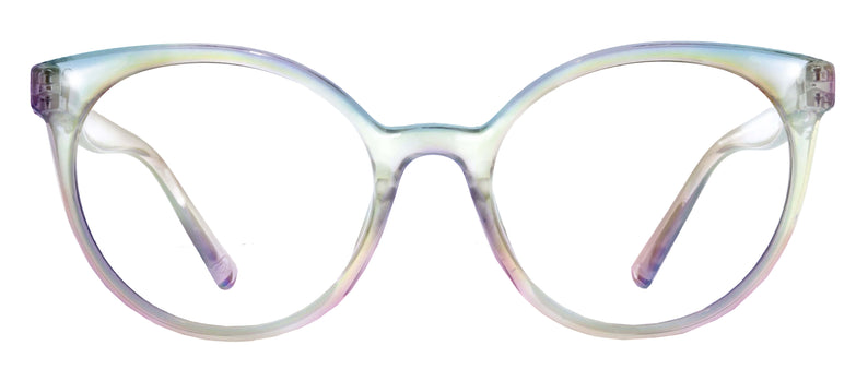 Moonstone, Clear Iridescent (Blue Light)