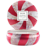 Crushed Candy Cane 3 Wick Candle