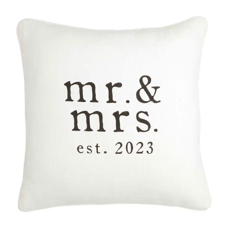 Mr. & Mrs. Est. 2023 Square Pillow