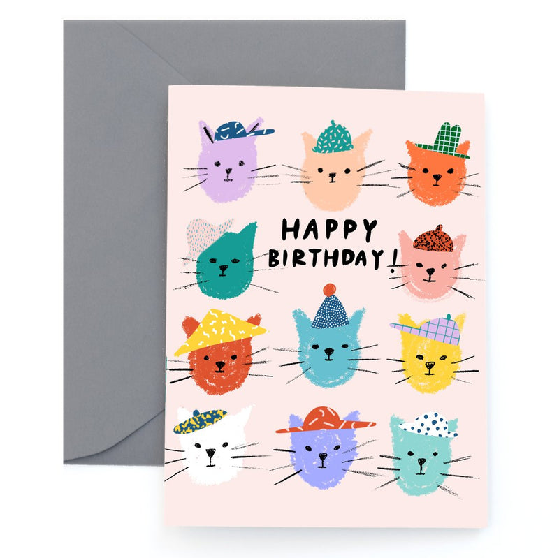 Cat Pals - Birthday Card