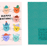 Cat Pals - Birthday Card