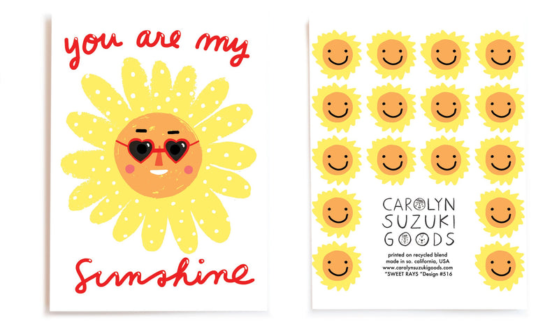 Sweet Rays - Greeting Card