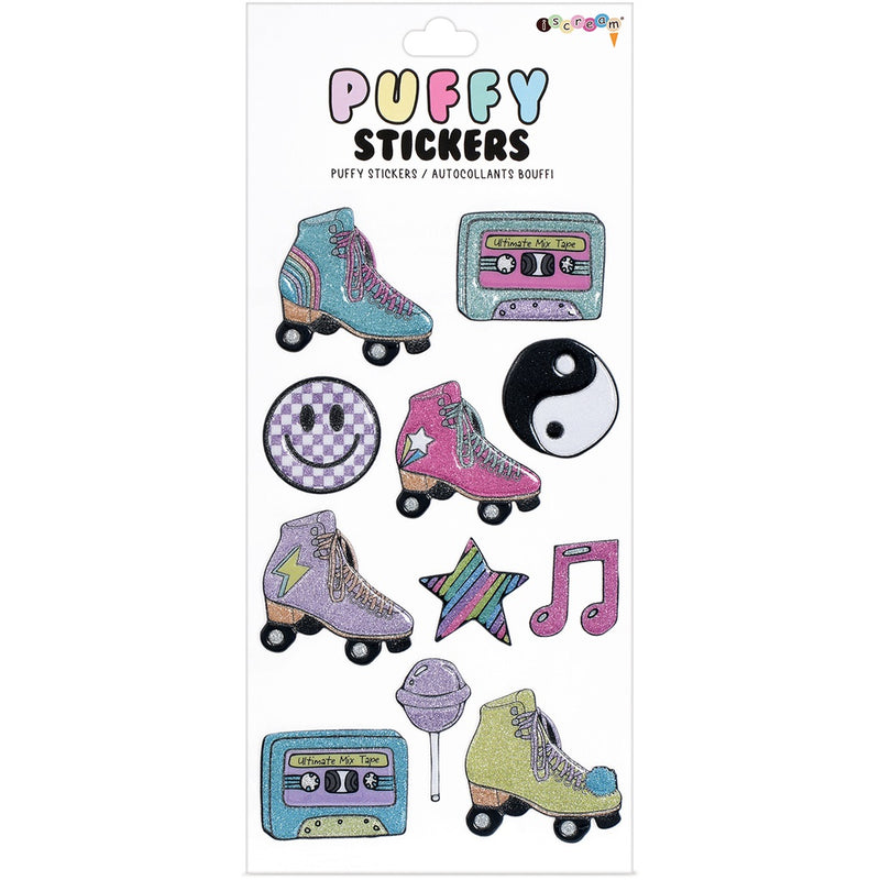 Let's Roll Puffy Stickers