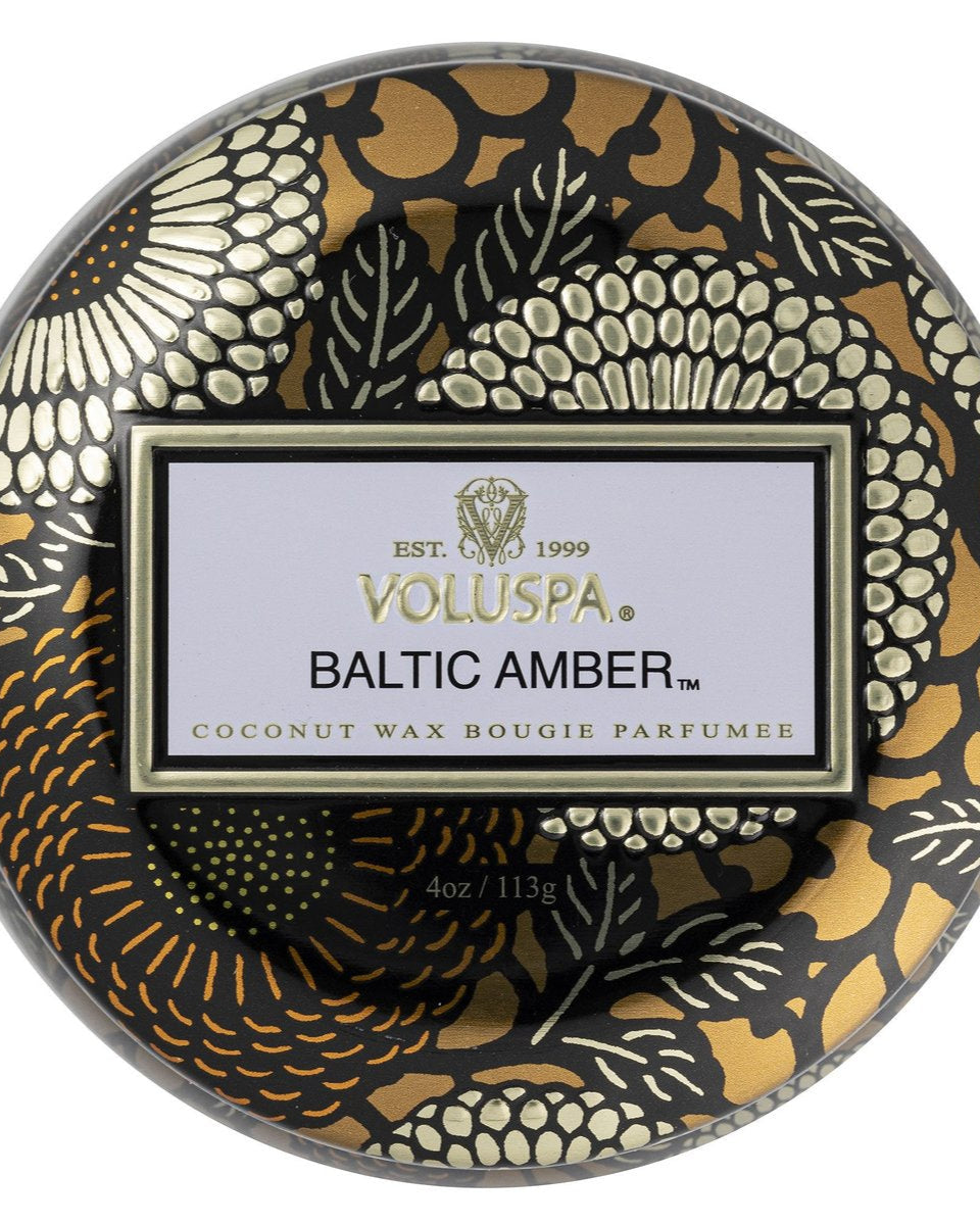 Baltic Amber Mini Tin Candle