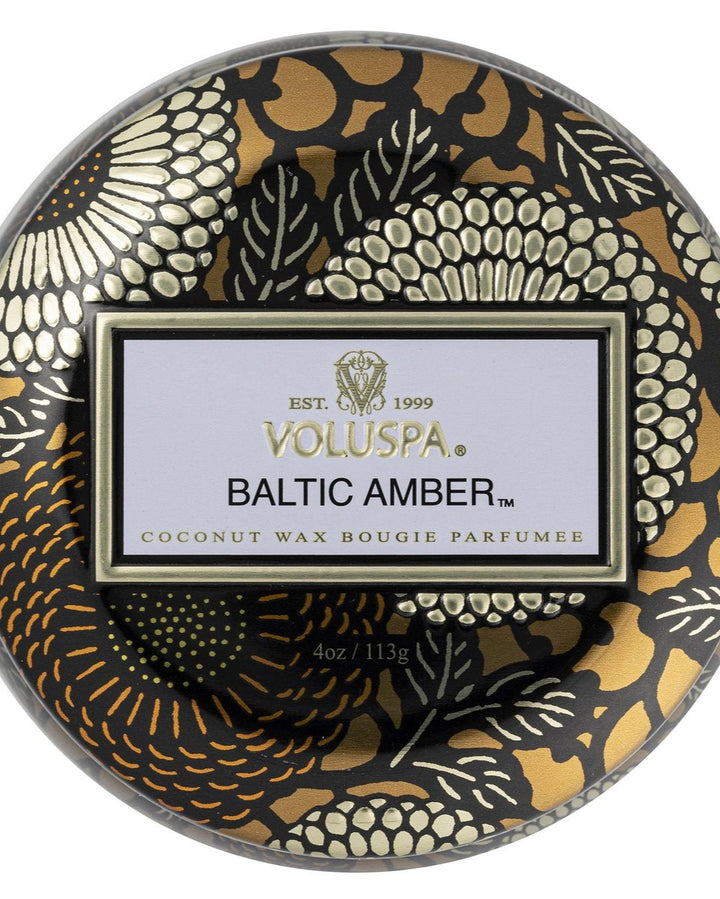 Baltic Amber Mini Tin Candle