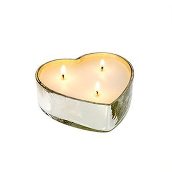 Silver Orange Blossom Sweetheart Candle, Large