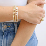 Sorority Gold Letter Bracelet