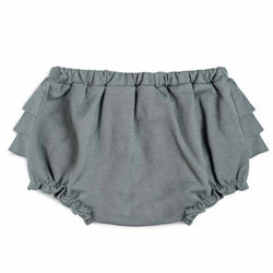 ORGANIC DENIM RUFFLE BLOOMER