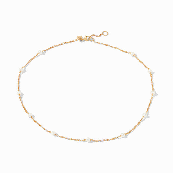 Charlotte Pearl Delicate Station Necklace