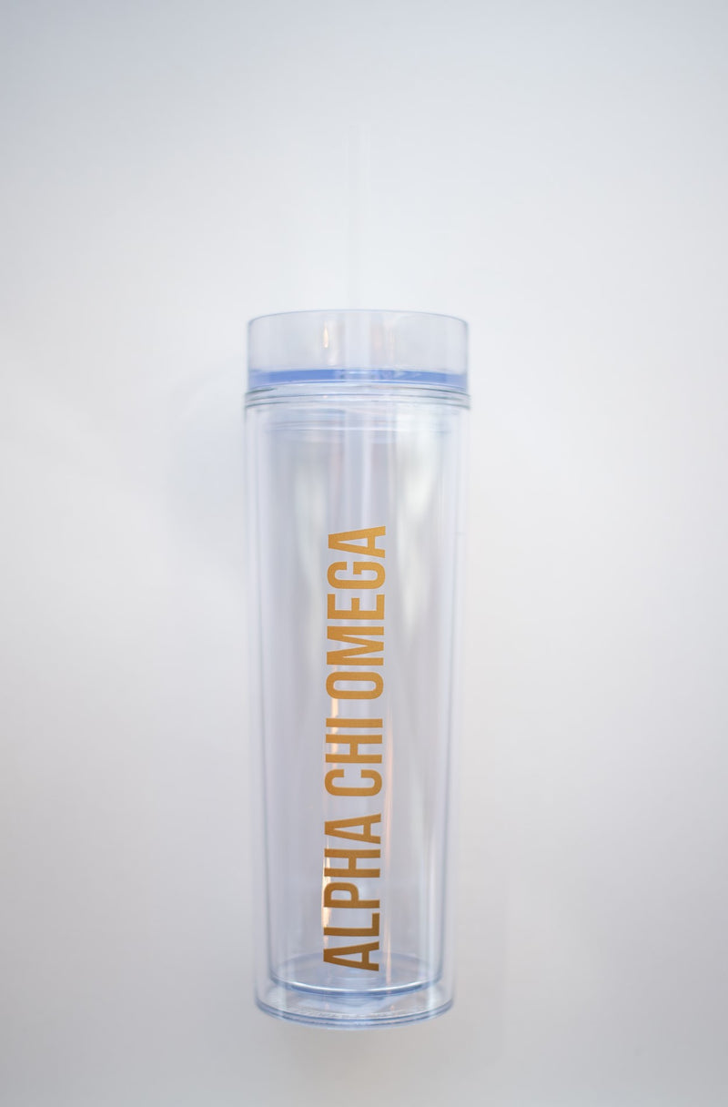 Sorority Clear Tumbler