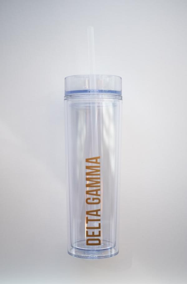 Sorority Clear Tumbler
