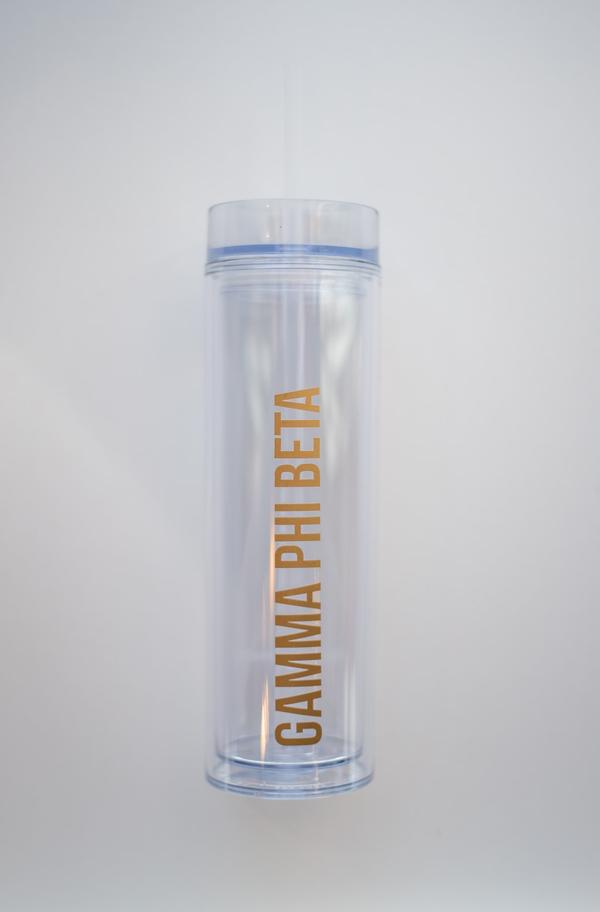 Sorority Clear Tumbler