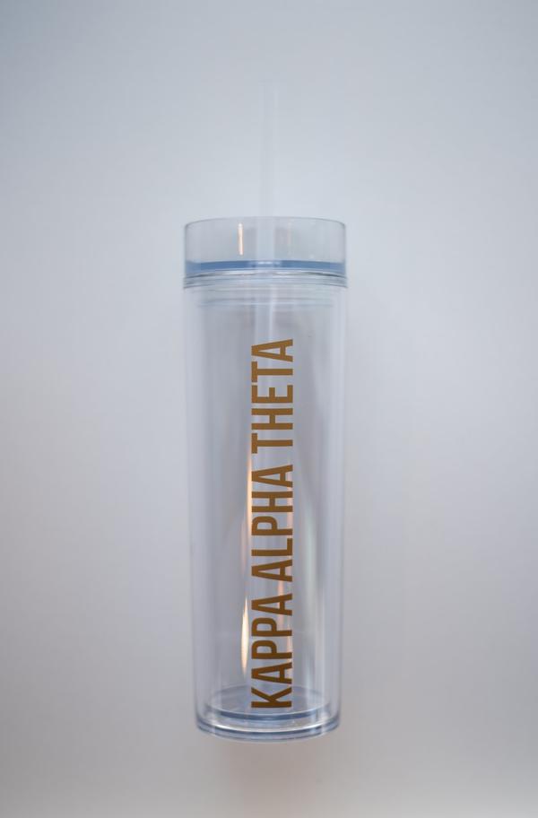 Sorority Clear Tumbler