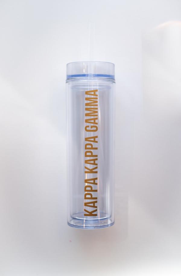 Sorority Clear Tumbler