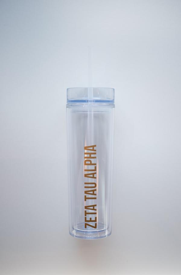 Sorority Clear Tumbler