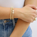 Sorority Gold Letter Bracelet