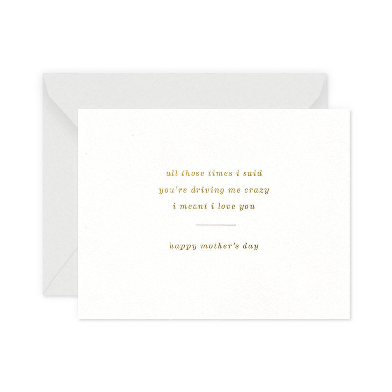 Crazy Mother's Day Greeting Card
