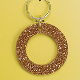 Glitter Letter Keychain