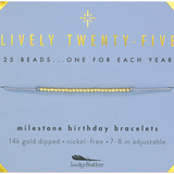 Birthday Milestone Bracelet - Lively Twenty-Five
