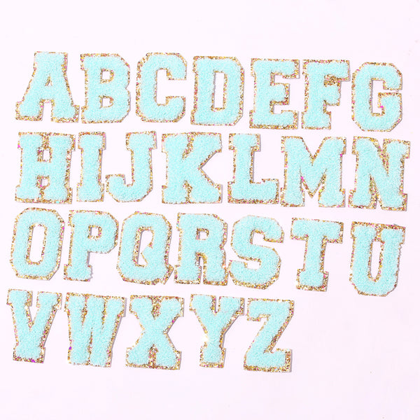 Teal Letter Patch