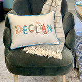 Woodland Boy Name Pillow - Custom