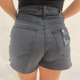 Allure Short Raw Hem, Black Willow