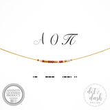 Morse Code Sorority Necklace