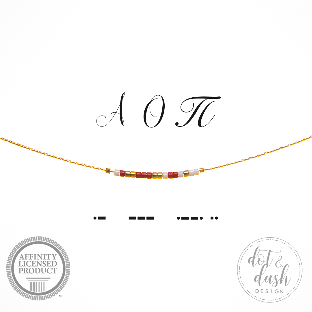 Morse Code Sorority Necklace