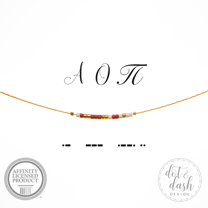 Morse Code Sorority Necklace