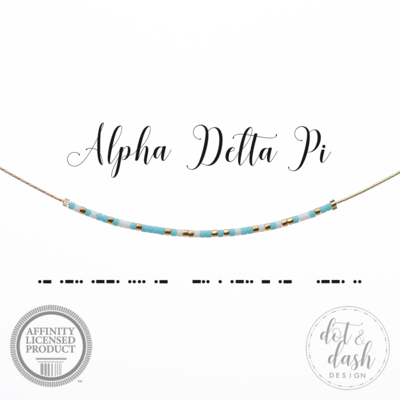 Morse Code Sorority Necklace