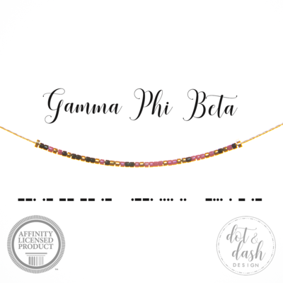 Morse Code Sorority Necklace