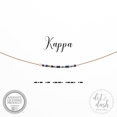 Morse Code Sorority Necklace