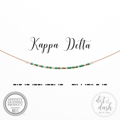 Morse Code Sorority Necklace