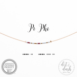 Morse Code Sorority Necklace