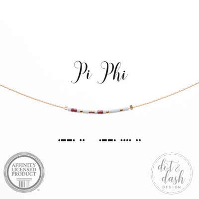 Morse Code Sorority Necklace