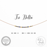 Morse Code Sorority Necklace
