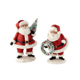 Red Glitter Santa Figure