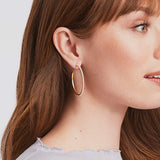 Medium Juliet Hoop, Pearl