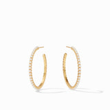 Medium Juliet Hoop, Pearl