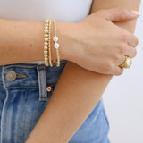 Sorority Gold Letter Bracelet