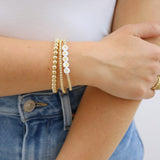 Sorority Gold Letter Bracelet