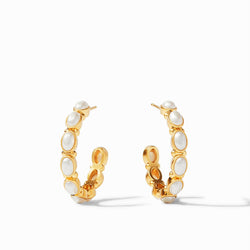 Mykonos Hoop, Pearl - Medium